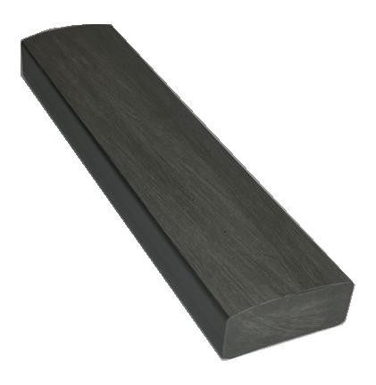 Лавочный брус Ecodecking Некст полнотелый брашированный 70х35 графит купить в Сибае
