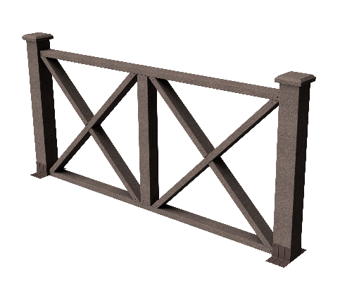 Ограждения декоративное ДПК GRINDERDECO Тауэр венге купить в Сибае