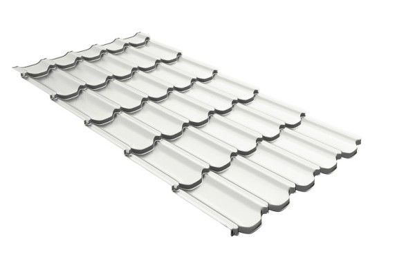 Металлочерепица квинта плюс с 3D резом 0,5 Satin RAL 9003 сигнальный белый купить в Сибае