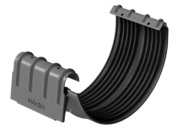 Соединитель желобов D125 Döcke STAL PREMIUM Графит, (RAL 7024) купить в Сибае