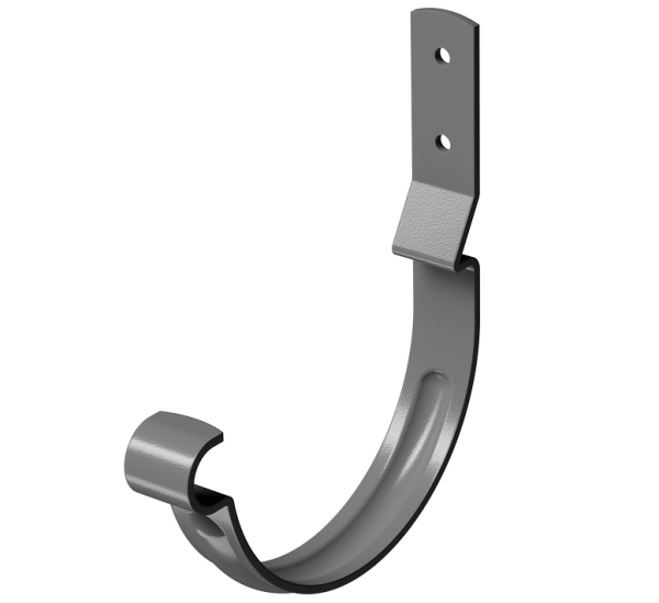 Карнизный крюк короткий (гнутый) D125 Döcke STAL PREMIUM Графит, (RAL 7024) купить в Сибае