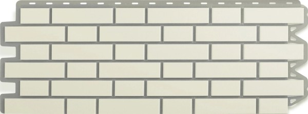 Фасадная панель Альта-Профиль, Кирпич Клинкерный, Белый купить в Сибае