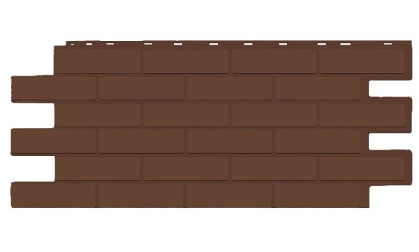 Фасадная панель T-Siding Кирпич Модерн Эко Браун купить в Сибае