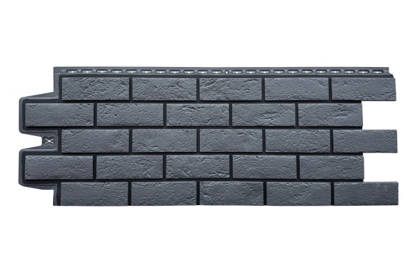 ФП Grand Line состаренный кирпич премиум Графит (шов RAL 9005) купить в Сибае