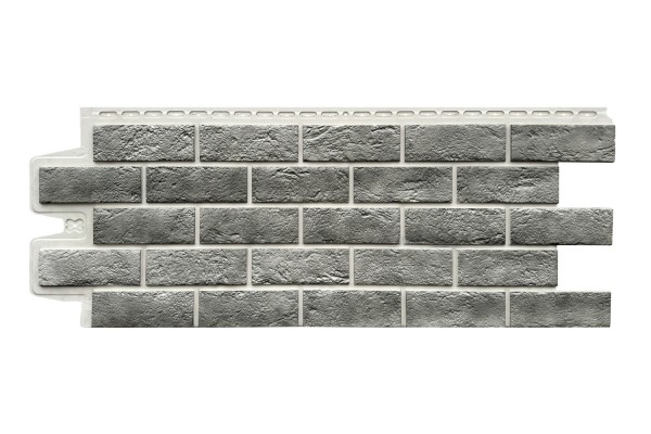 Фасадная панель Grand Line Состаренный кирпич Элит гранит, ШОВ белый купить в Сибае