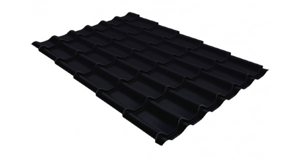 Металлочерепица классик GL 0,5 Quarzit lite RAL 9005 черный купить в Сибае