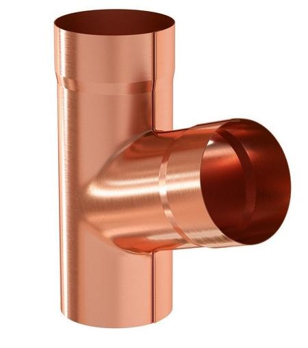 Водосток Aquasistem, система 125x90 - Тройник трубы медный купить в Сибае