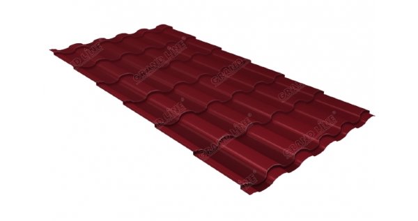 Металлочерепица кредо 0,45 Drap RAL 3005 красное вино купить в Сибае